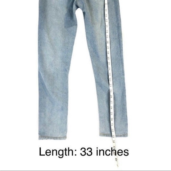 Lucky Brand Distressed Zoe Skinny Jeans Girls Blue Denim Light Wash Size 14 - Picture 6 of 12